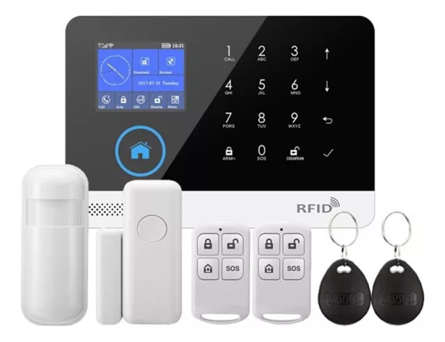 Alarma Casa Sensores Depto Siren Seguridad App Wifi Gsmchip